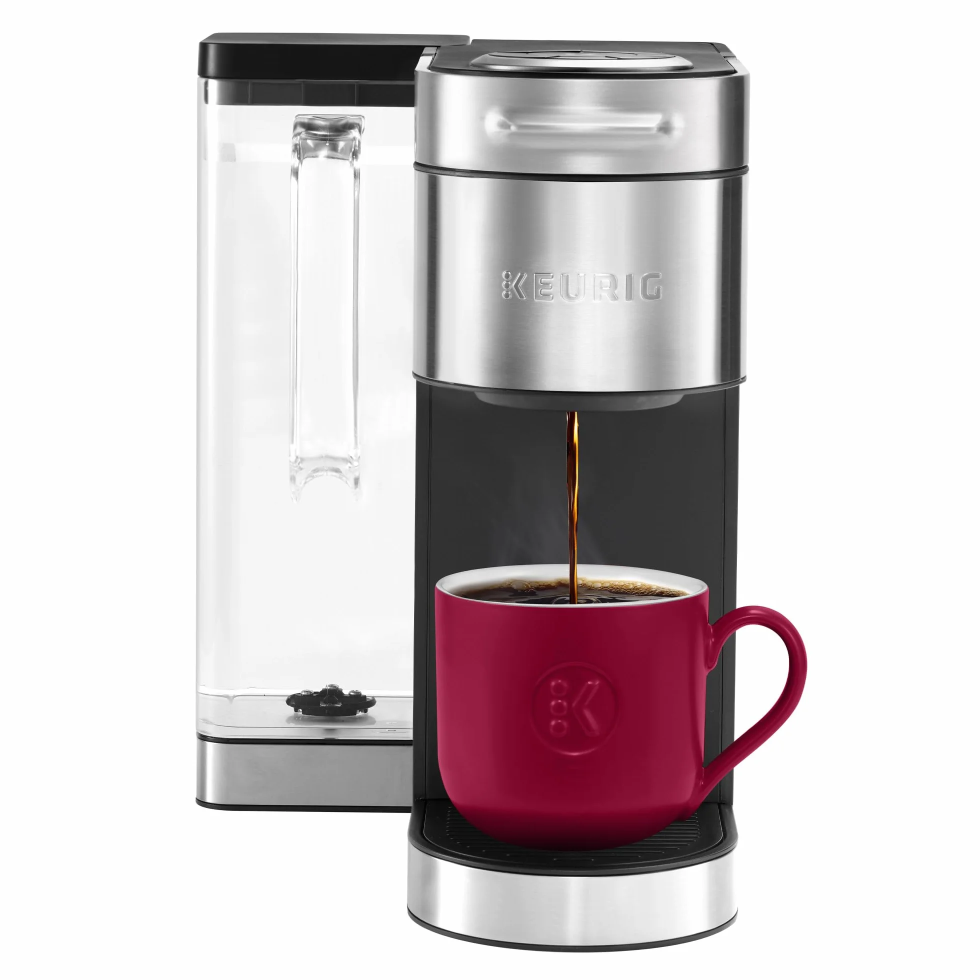K-Supreme Plus Single Serve K-Cup Pod Coffee Maker, MultiStream Technology, Customizable Strength and Temperature Settings, Programmable, 78oz Removable Reservoir, Stainless Steel | MultiStream Technology, Customizable Strength, Temperature Setting