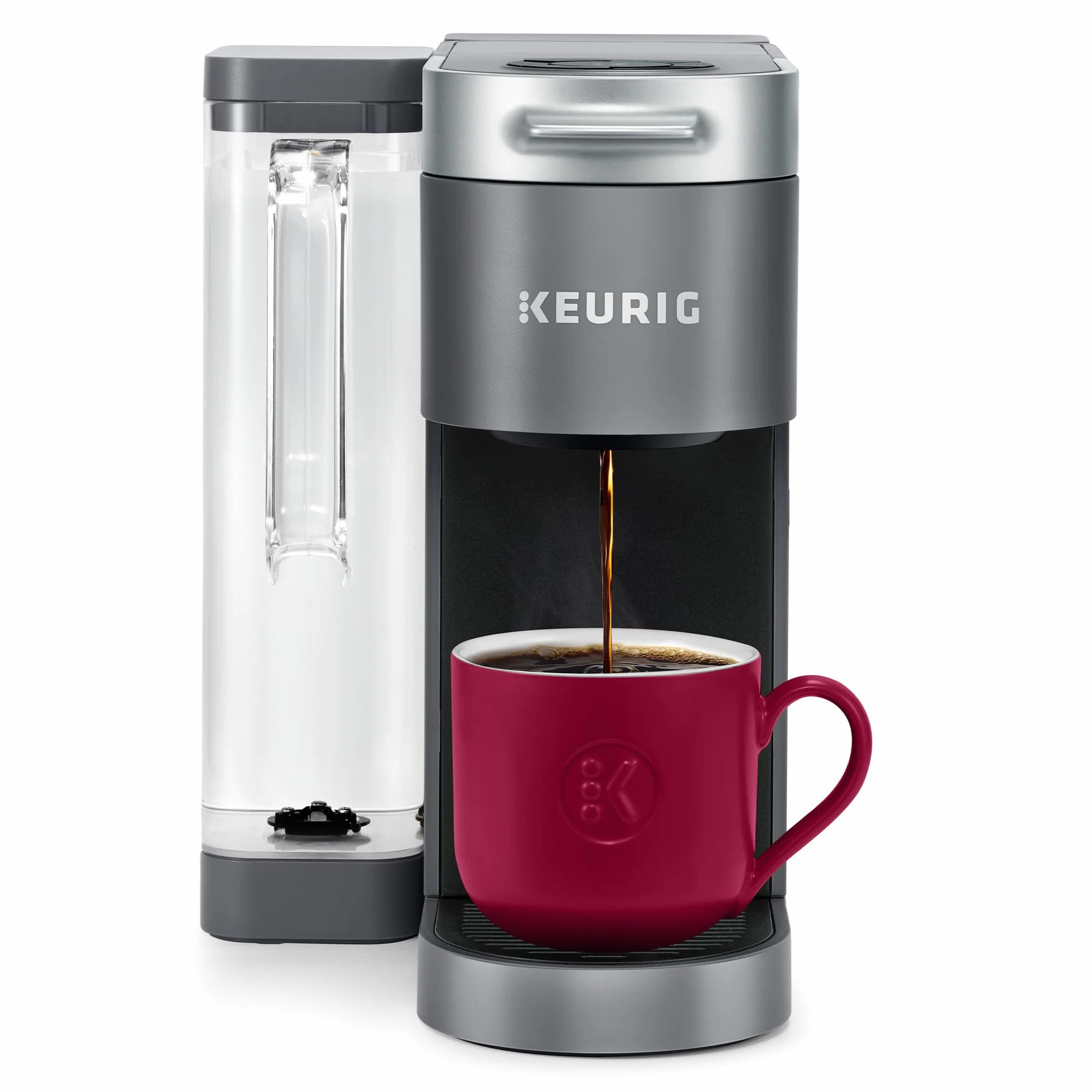 Single Serve Pod Coffee Maker, MultiStream Technology, 4 Brew Sizes, 66oz Dual-Position Removable Reservoir, Gray | MultiStream Technology, 4 Brew Sizes, Dual-Position Removable Reservoir