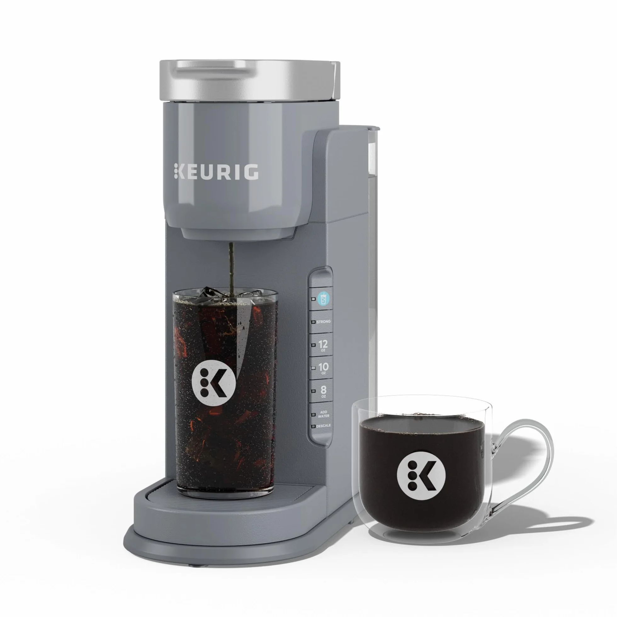 Iced Coffee Maker, Single Serve Pod Iced Coffee Maker, With Hot and Cold Coffee Capabilities, Brews Any Pod, Gray | Hot, Cold Coffee Capabilities, Brews Any Pod