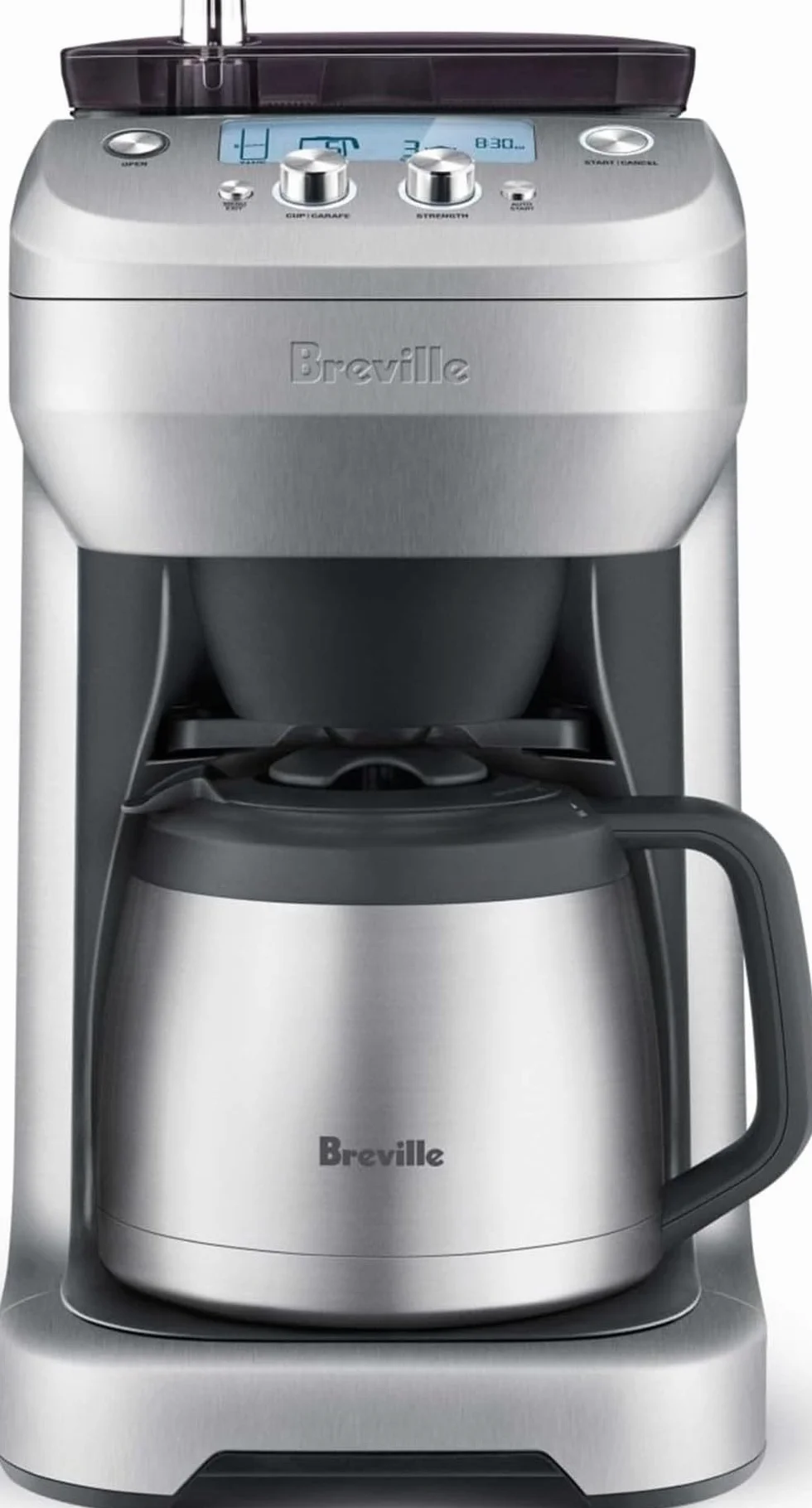 Grind Control Thermal Carafe, Brushed Stainless Steel | Grind and brew fresh coffee your way with drip coffee maker with built-in grinder and adjustable grind and strength settings