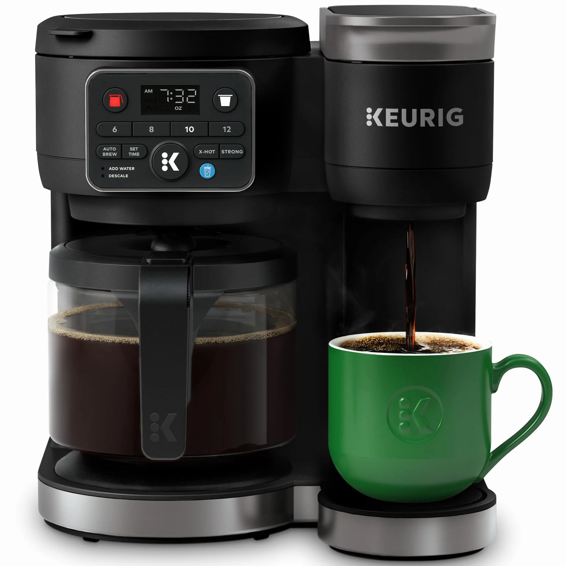 K-Duo Hot & Iced Single Serve & Carafe Coffee Maker, MultiStream Technology, 72oz Reservoir (Gen 2) | MultiStream Technology, Reservoir (Gen 2)