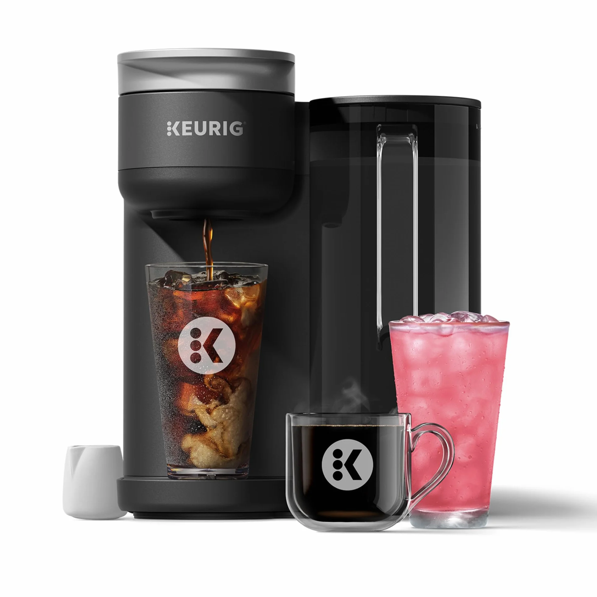 Iced or Hot Single-Serve Coffee Maker with MultiStream and QuickChill Technology, 70oz. Removable Reservoir